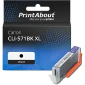 PrintAbout Cartuccia compatibile Canon CLI-571BK XL - Nero Alta capacità