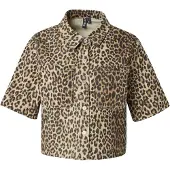 Pieces Camicia A Maniche Corte | Marrone | XS