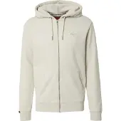 Superdry per uomo. M2014128A Felpa con cappuccio e zip con logo essenziale beige (XXL), Casual, Cotone