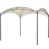 Garden Pleasure 504896 Pavillon Hudson quadratisch beige