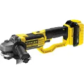 Fatmax Akku-Winkelschl. 18V, 2x4,0Ah,125mm,Kof