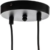 Emibig LIGHTING Lampada a sospensione Glassy, a 8 luci, nero, ambra, vetro, E14
