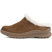 Minnetonka Slipper 'Emerson' beige / marrone