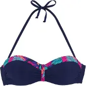 LASCANA Top per bikini navy / turchese / blu scuro / rosa scuro