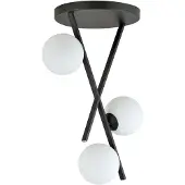 Emibig Lampada da soffitto a candelabro RIVER 3 OPAL 1194/3