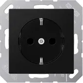 JUNG A 1520 BF Presa SWM nero grafite/opaco Serie A550