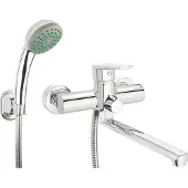 Deante Wall-mounted washbasin and bath mixer with shower set