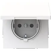 Busch-Jaeger 20 EUKBR-44G, Schuko, bianco, termoplastica, lucido, IP44, 250 V