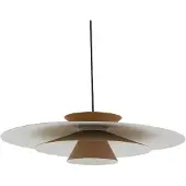LUCANDE Lampada LED a sospensione , beige, alluminio, Ø 50 cm