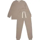 Minymo Kid's Sweat Set Set abbigliamento Bambini (134, marrone)