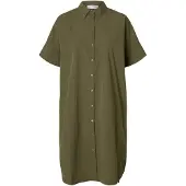 Selected Vestito Camicia Donne Verde 40