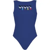 Vivid Costume intero blu scuro / nero / bianco