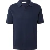 Selected Camicia Polo In Maglia Uomini Blu XL