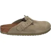Birkenstock per donna. 1025844 Zoccoli in Pelle Boston (Vestibilità Stretta) verde pistacchio (40), Basso, Nessuno, Casual