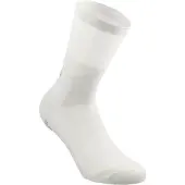 Q36.5 Clima Socks Calze da ciclismo (36-39, bianco/grigio)