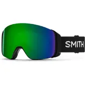 Smith - Maschera da sci - 4D Mag Black Chromapop Sun Green Mirror in Silicone - Nero