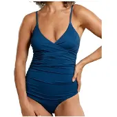 DEDICATED Women's Wrap Swimsuit Klinte Costume intero Donna (S, blu)