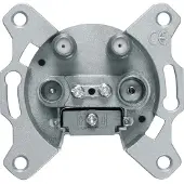 Hager Presa singola per antenna a 4 fori, da incasso