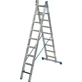 Krause STABILO Scala multiuso + S (sicurezza) 2x9 pioli/gradini, 131638