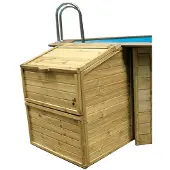 Gre Locale tecnico per piscine in vero legno 787248