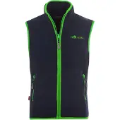 TROLLKIDS Kid's Arendal Vest Gilet in pile Bambini (176, blu)