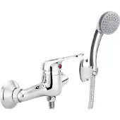 Deante Wall-mounted shower faucet with shower set