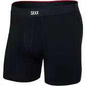 Saxx Vibe Xtra Boxer Brief Fly Intimo sintetico Uomo (XL, nero)