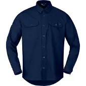 Norrøna Femund Cotton Shirt Camicia Uomo (M, blu)