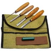 BeaverCraft SC02 Set di scalpelli diritti per scultura in legno