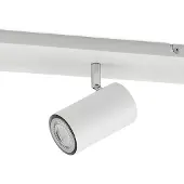 LINDBY Faretto da soffitto Joffrey, 116 cm, bianco, a 6 luci, GU10