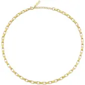 Police Collana In Acciaio Placcato Oro Player Peagn0041802 — Collana