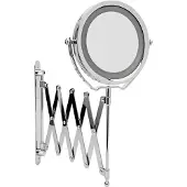 Wenko Led specchio cosmetico make-up illuminazione parete brolo luce cromo