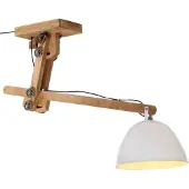 vidaXL Plafoniera 25 W Bianco 105x30x65-108 cm E27