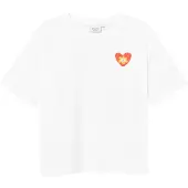 DEDICATED Women's T-Shirt Vadstena Good Vibes T-shirt Donna (S, bianco)