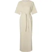 Selected Vestito A Maniche Corte Donne Beige XL