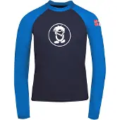TROLLKIDS Kid's Kvalvika Shirt Maglia funzionale Bambini (92, blu)
