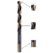 Bohrcraft Punta Da Trapano Per Metallo Hss-din 338-g Turbo 13.0 Mm