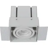 Lucide Faretto da incasso Trimless, 1 luce, bianco
