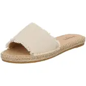 Espadrij l'originale Women's Plage Linen Sandali Donna (36, beige)