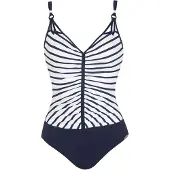 Sunflair Costume intero blu scuro / bianco