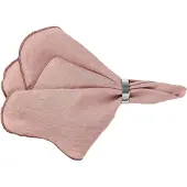 Broste Copenhagen Tovaglioli da tavola GRACIE X2 - Rosa - 45x45 cm