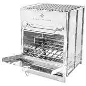 Stabilotherm Stufa a legna Tower 2 Grillkamin - Silber