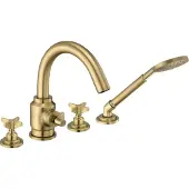 Deante 4-hole bathtub mixer with shower set