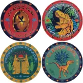 Fanattik Sottobicchieri Jurassic Park 4 Pack