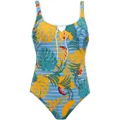 Vivid Costume intero blu chiaro / giallo oro / rosso / bianco