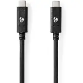 Nedis Ccgw64750bk10 Cavo Usb 3.2 Gen 2 Usb-c M-usb-c M 4k A 10gbs Nichelato 1 M 100w 60hz