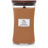 Woodwick Santal Myrrh candela profumata con stoppino in legno 610 g
