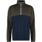 Stoic Merino260 MMXX.Göteborg Snap Pullover in lana merino (XL, blu)