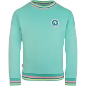 TROLLKIDS Girl's Senja Sweatshirt Maglione Bambini (92, turchese)