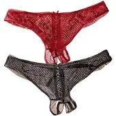 Petite fleur GOLD by LASCANA Ouvert rosso / nero